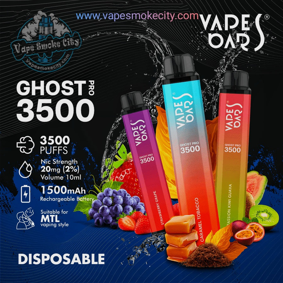 Vape Bar Ghost Pro 3500 Puffs Disposable In Dubai