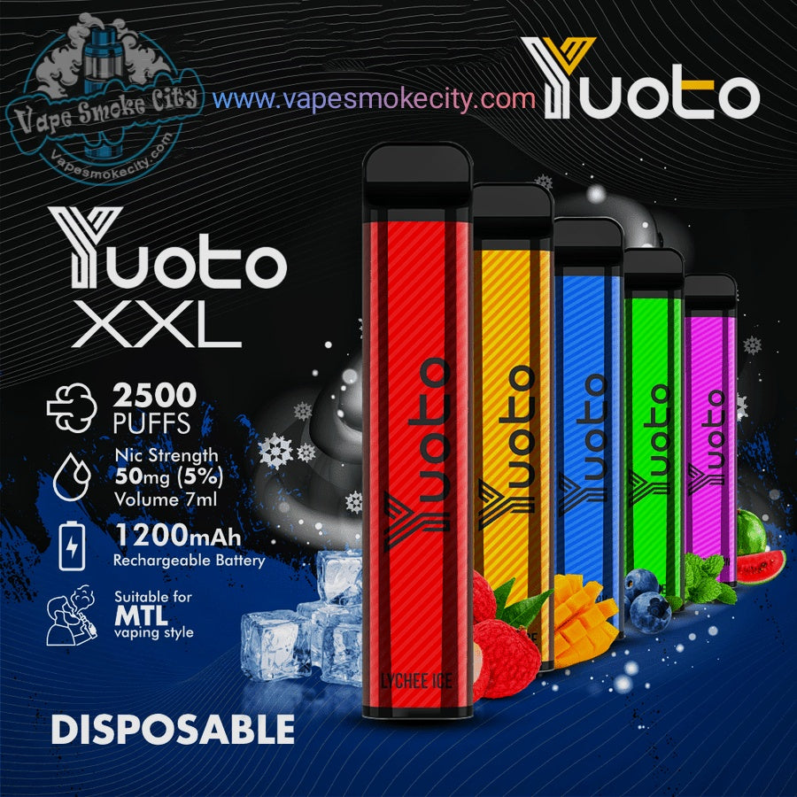 Buy Yuoto XXL 2500 Puffs Disposable In Dubai,UAE