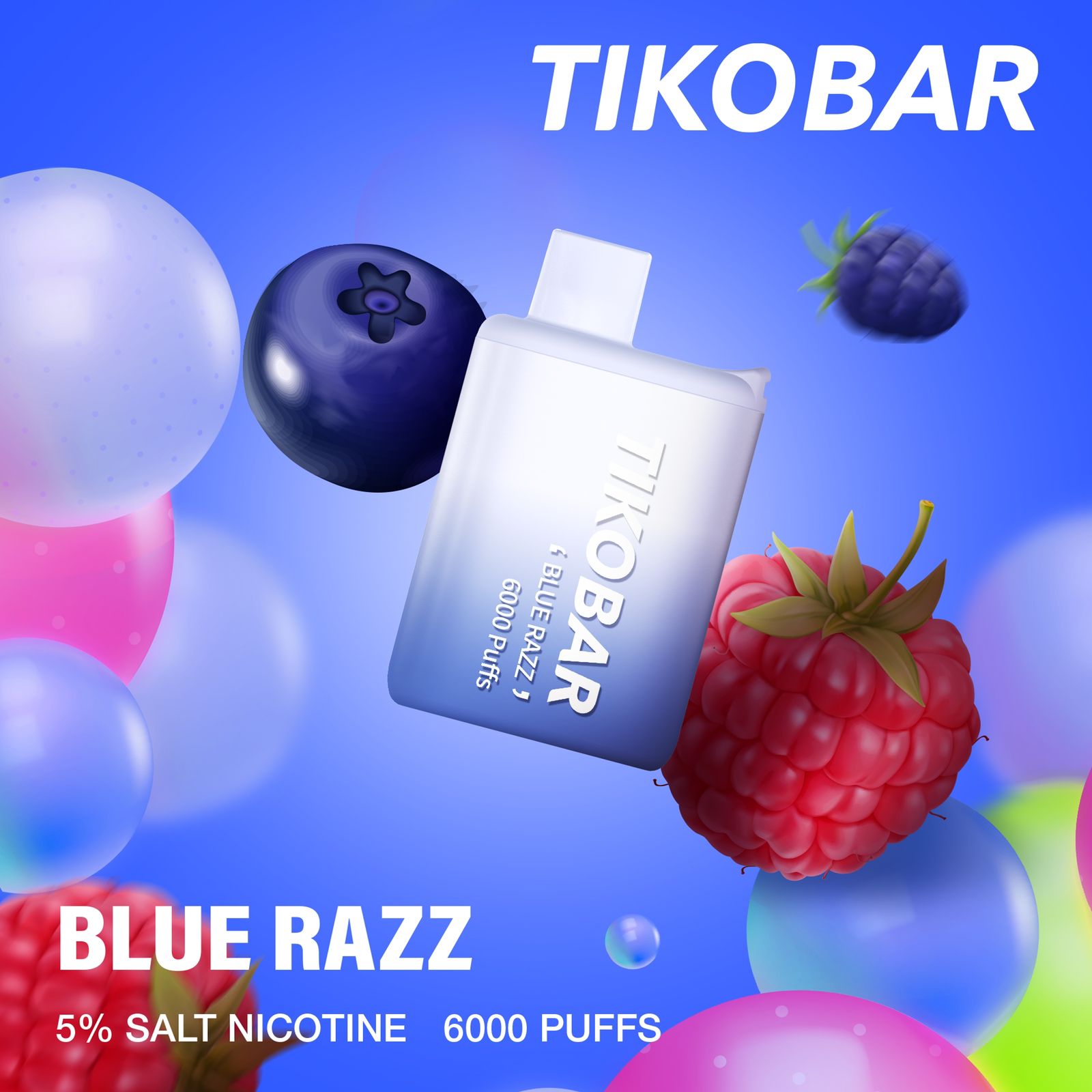 Blue Razz| Tikobar 6000 Puffs