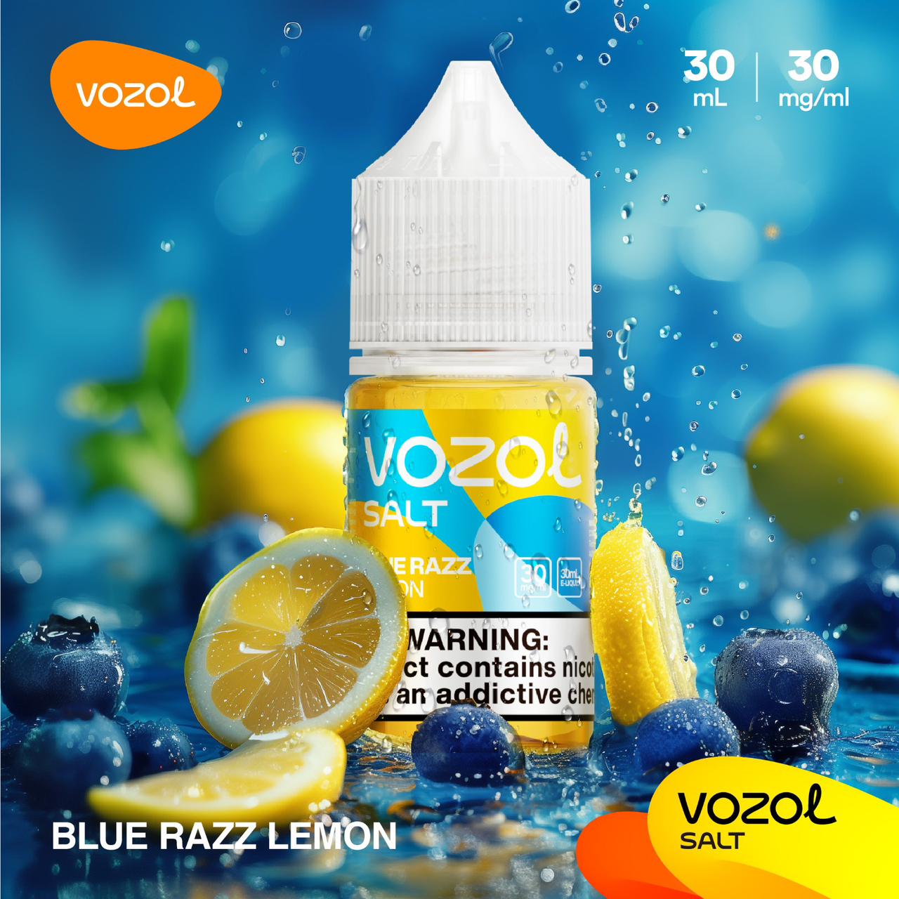 Blue Razz Lemon| VOZOL Salt