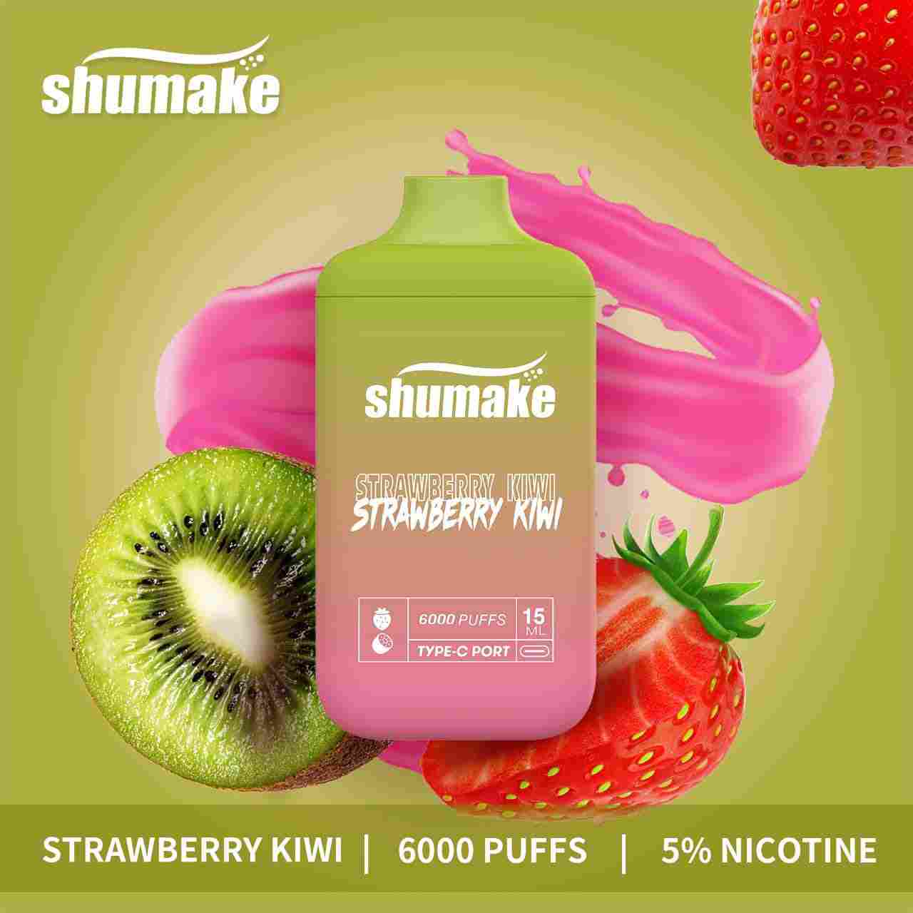 Strawberry Kiwi| Shumake 6000 Puffs