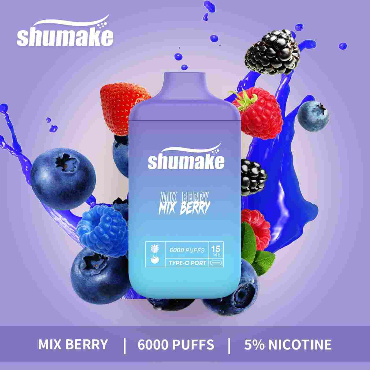 Mix Berry| Shumake 6000 Puffs