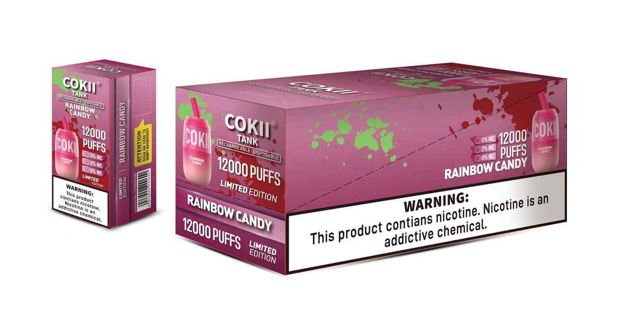 Rainbow Candy| Cokii Tank 12000 Puffs