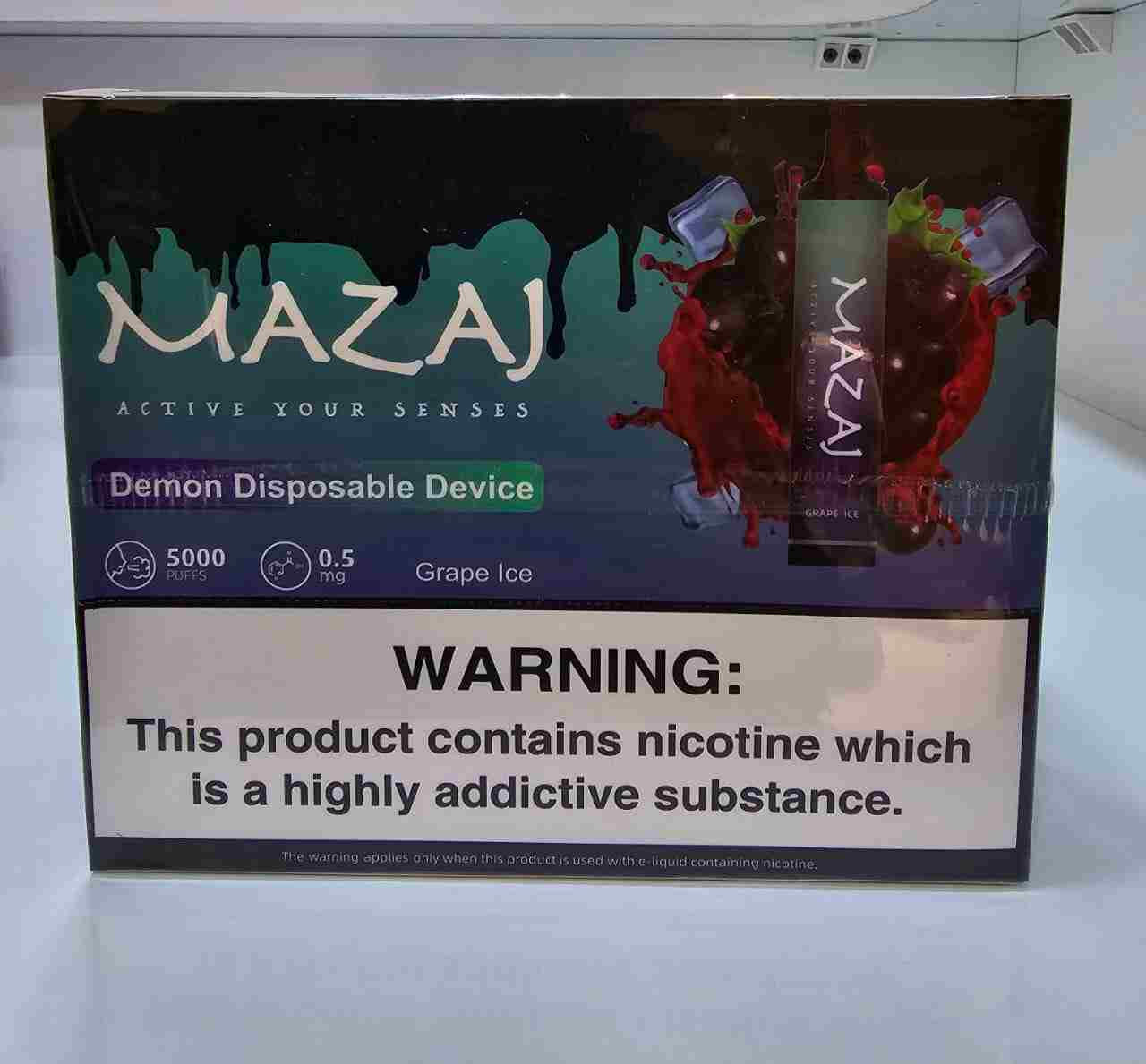 Grape Ice| Mazaj Demon 5000 Puffs