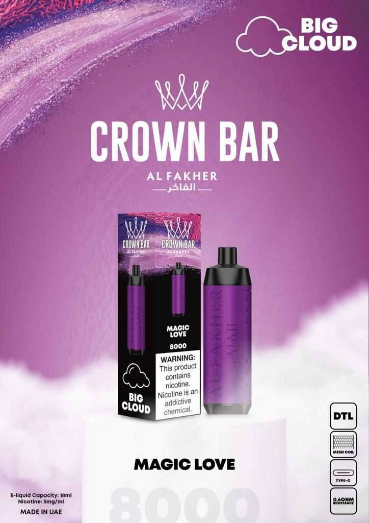 Magic Love| Crown Bar 8000 Puffs