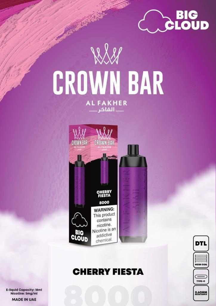 Cherry Fiesta| Crown Bar 8000 Puffs