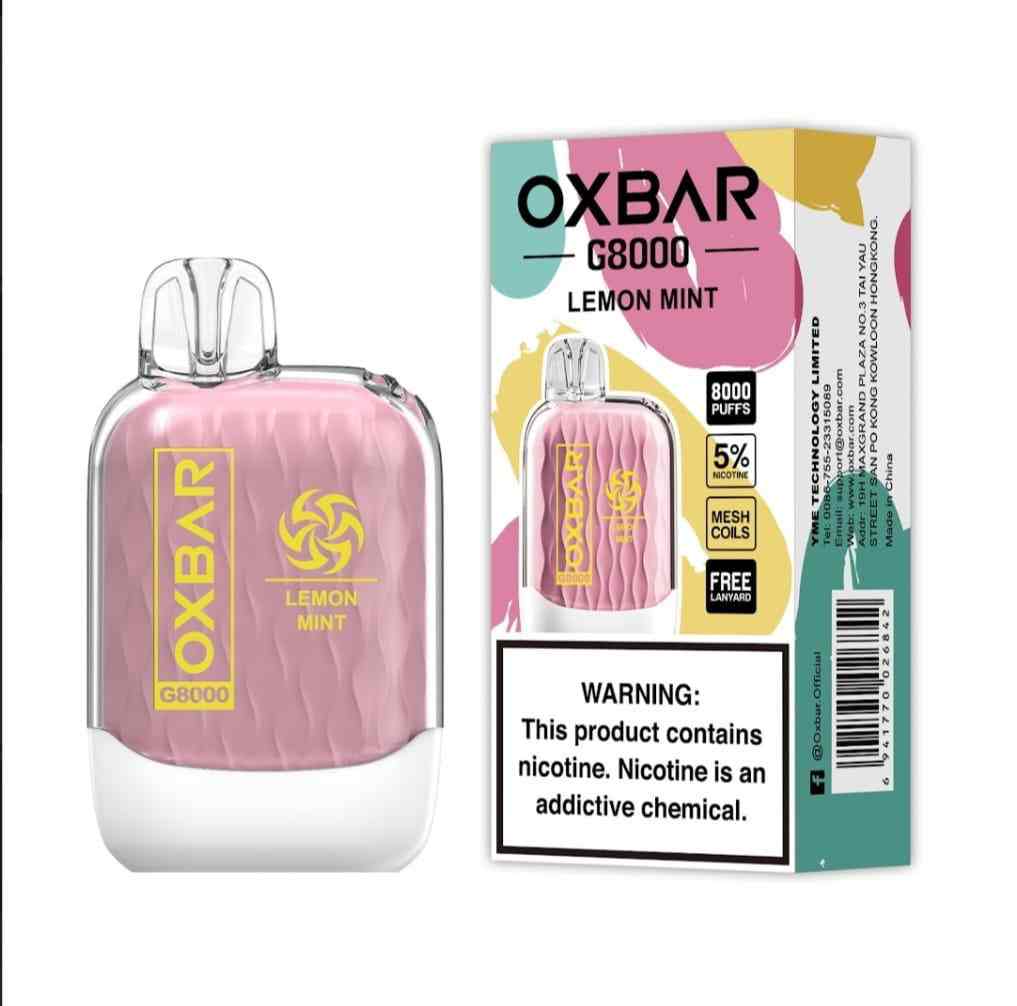 Lemon Mint| Oxbar G8000 Puffs