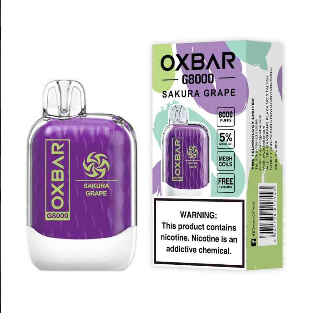 Sakura Grape| Oxbar G8000 Puffs