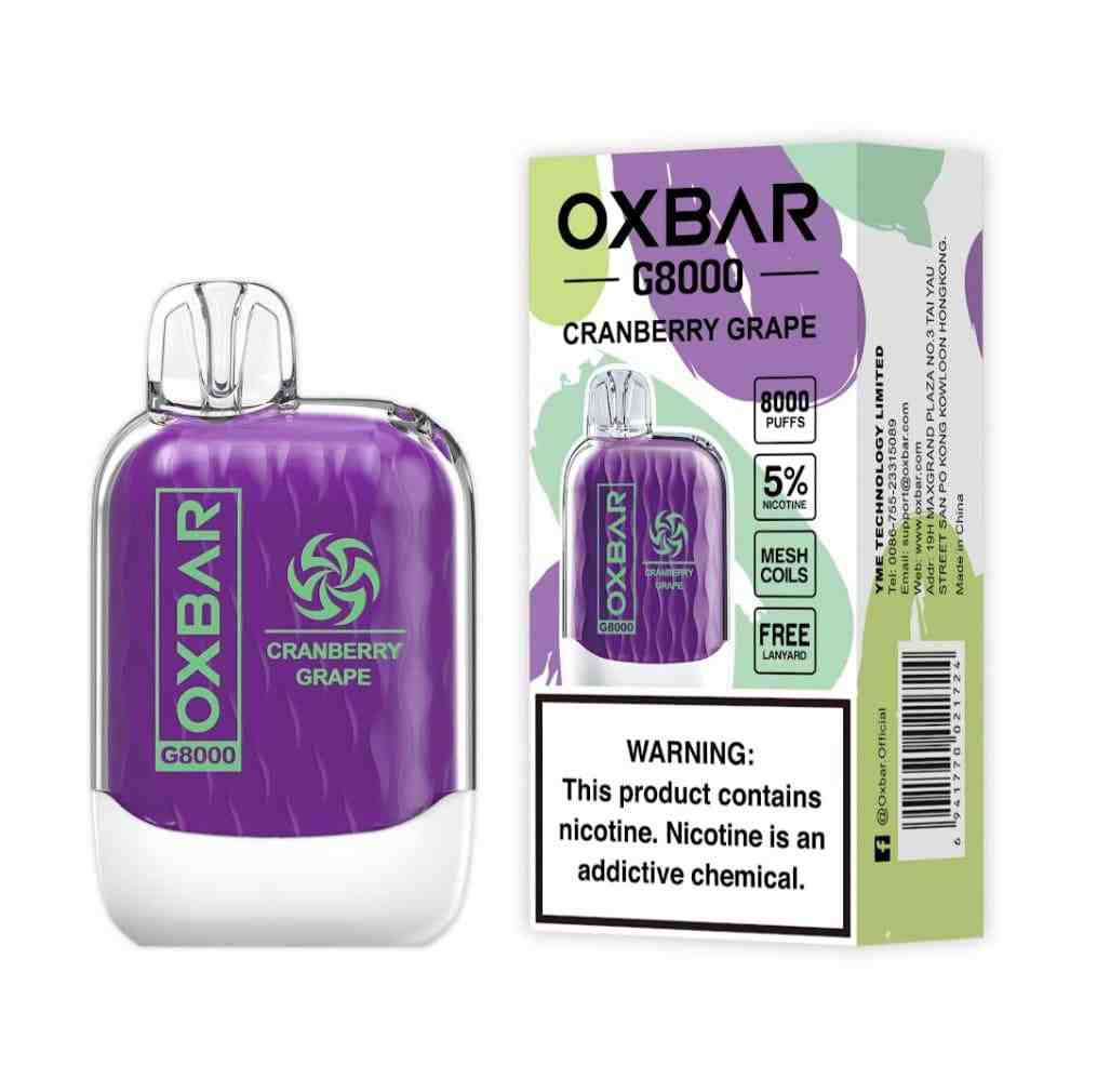 Cranberry Grape| Oxbar G8000 Puffs