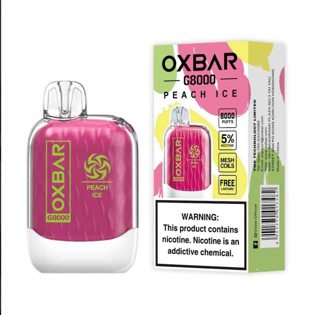 Peach Ice| Oxbar G8000 Puffs