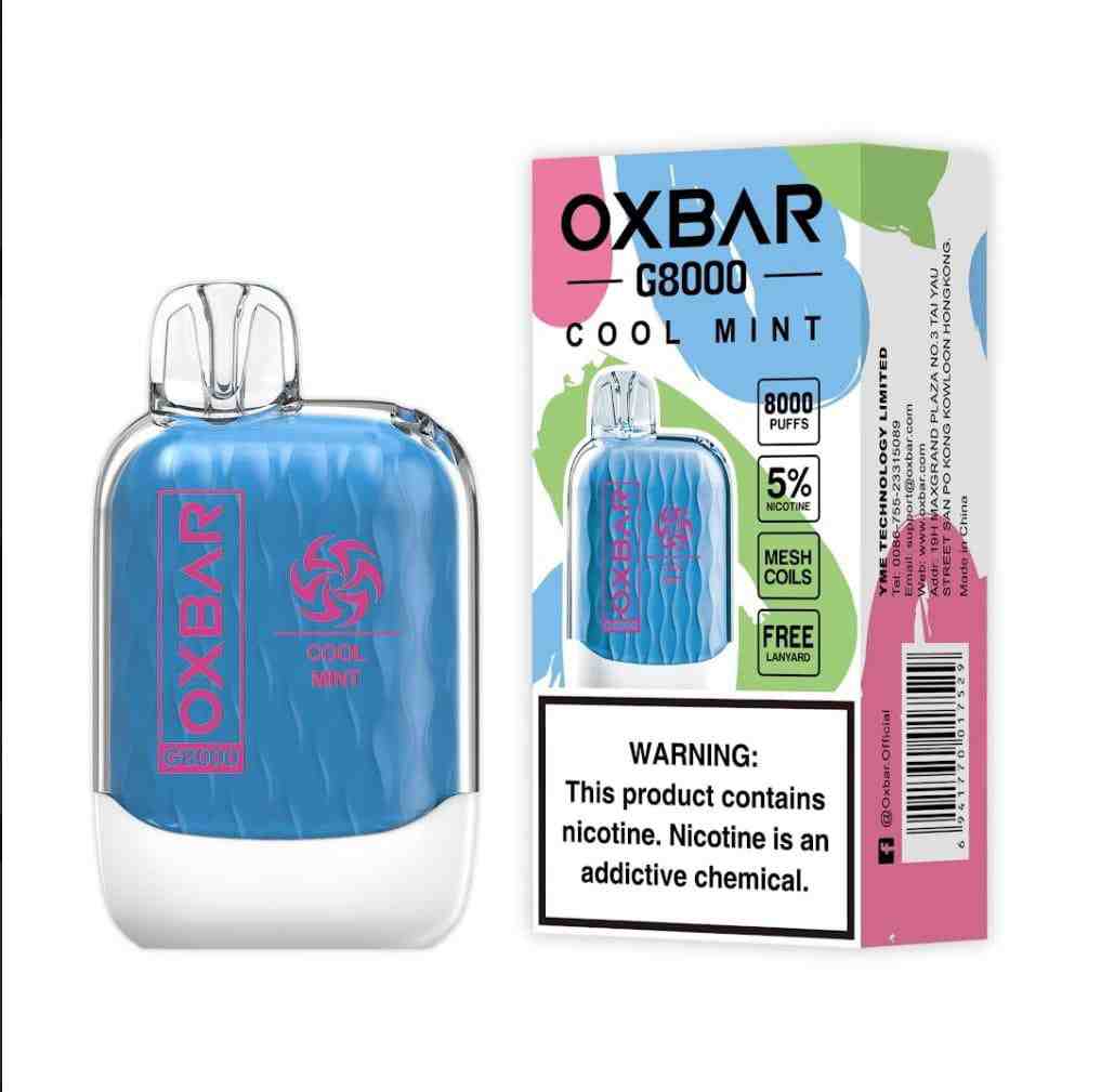 Cool Mint| Oxbar G8000 Puffs