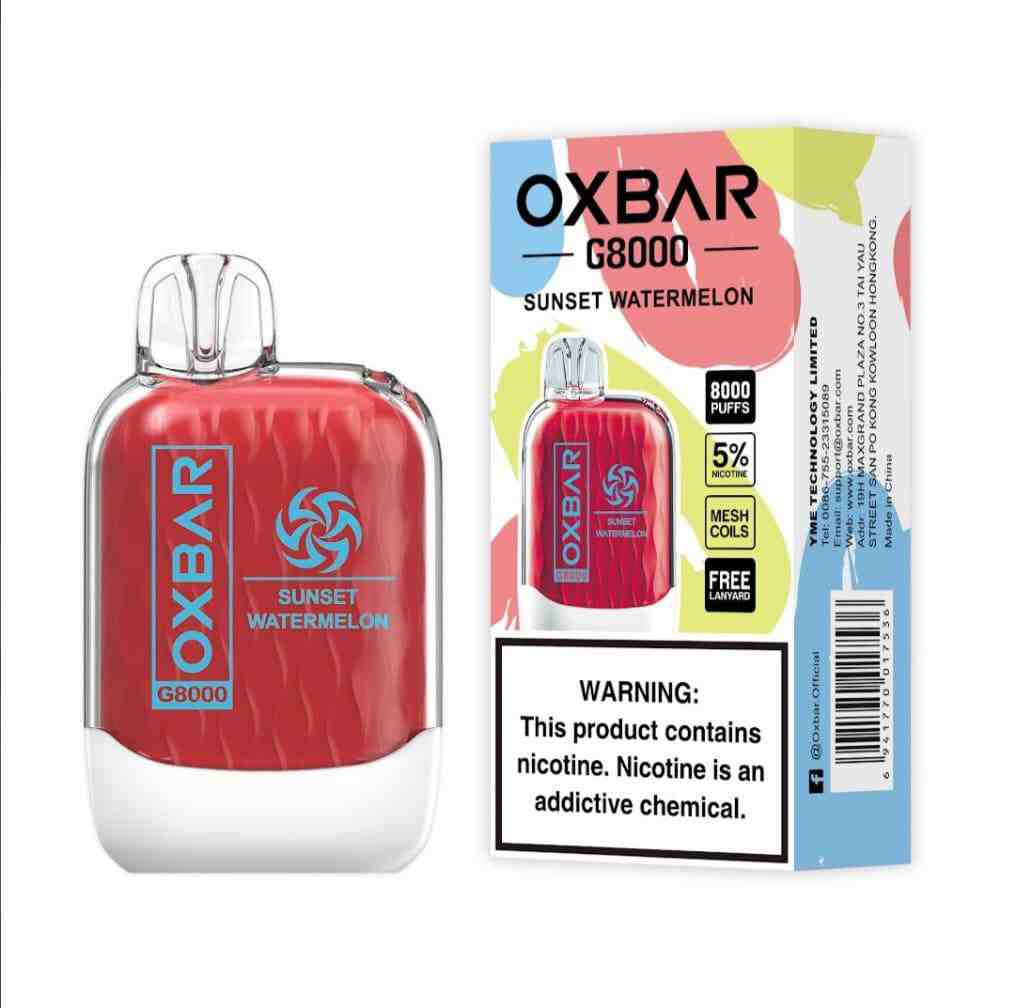 Sunset Watermelon| Oxbar G8000 Puffs