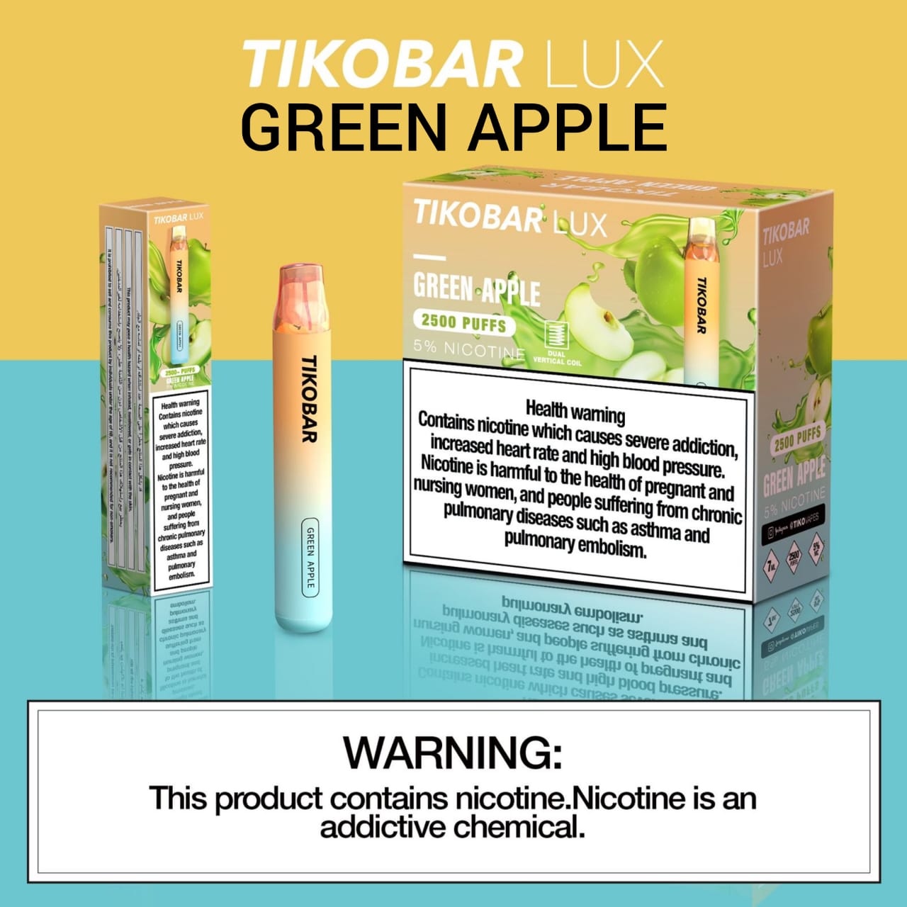 Grape Apple| Tikobar Lux 2500 Puffs