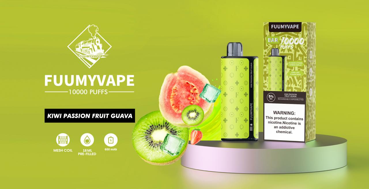 Kiwi Passion Fruit Guava| Fuumyvape 10000 Puffs