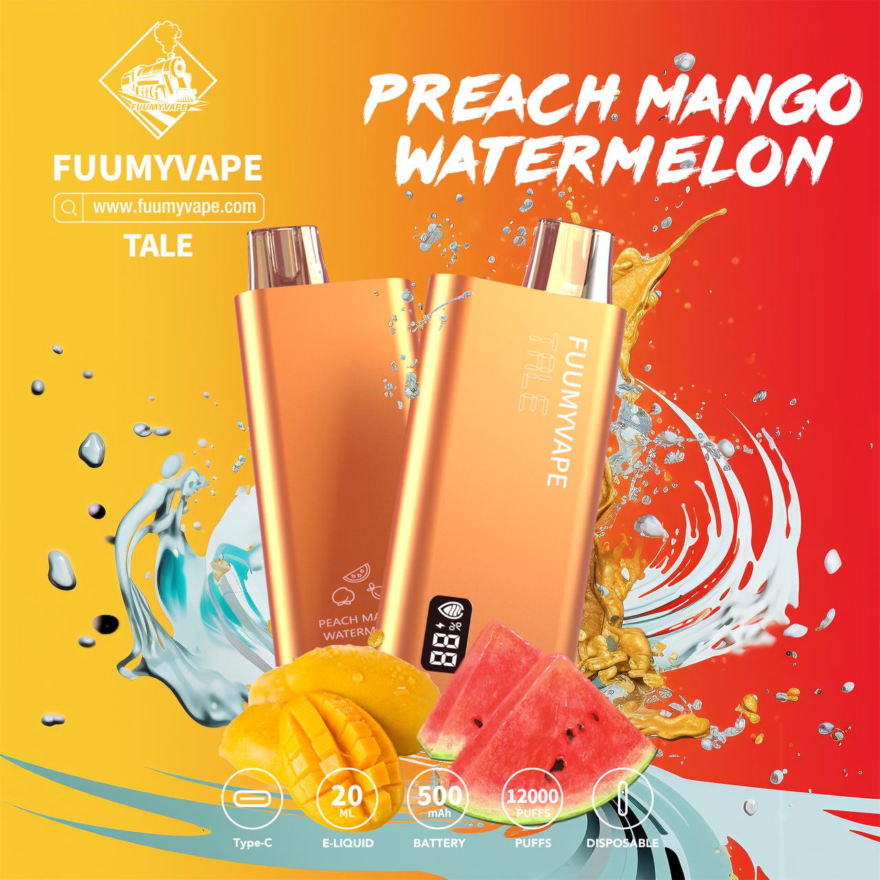 Peach Mango Watermelon| Fuumyvape 12000 Puffs