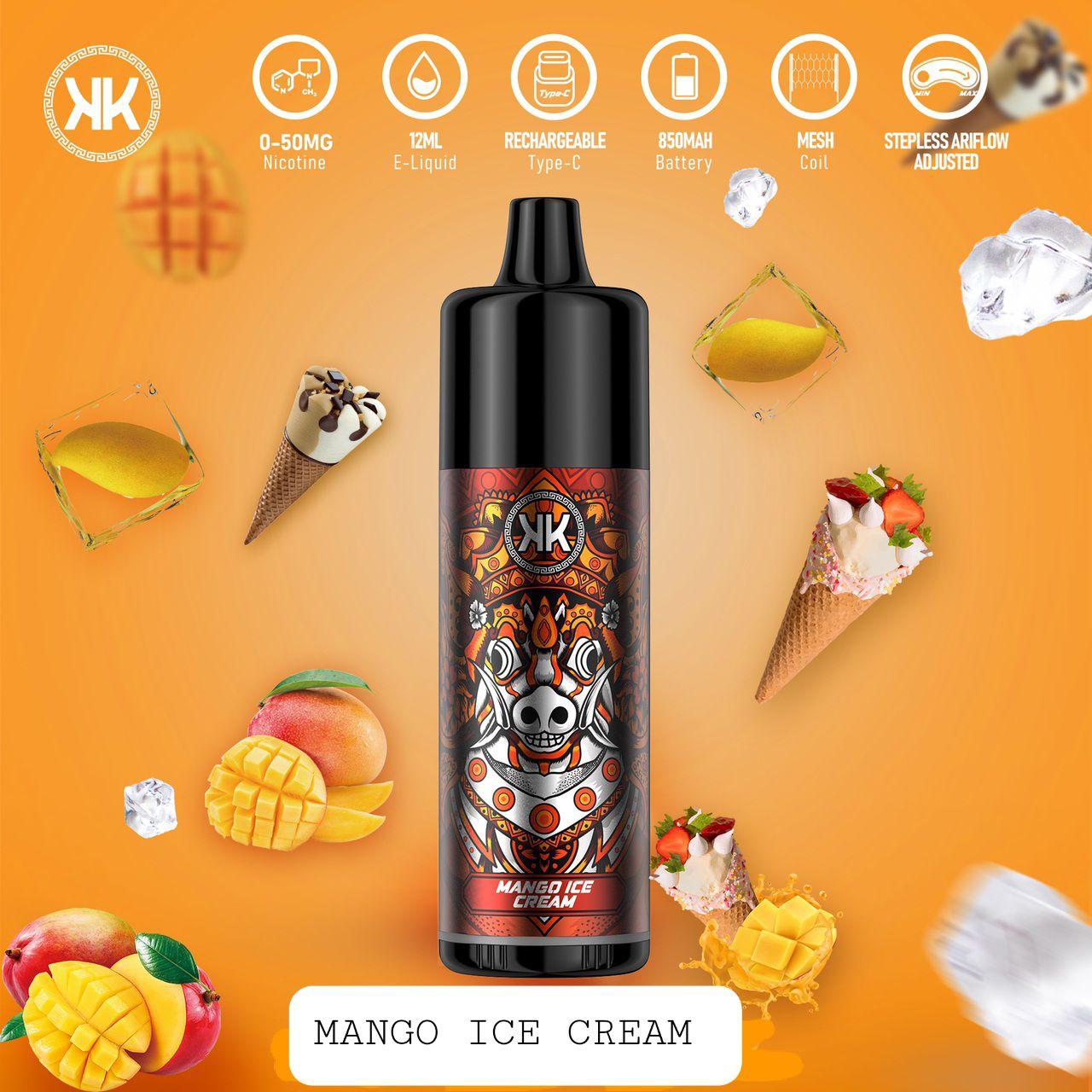 Mango Ice Cream| KK Big Boy 5000 Puff