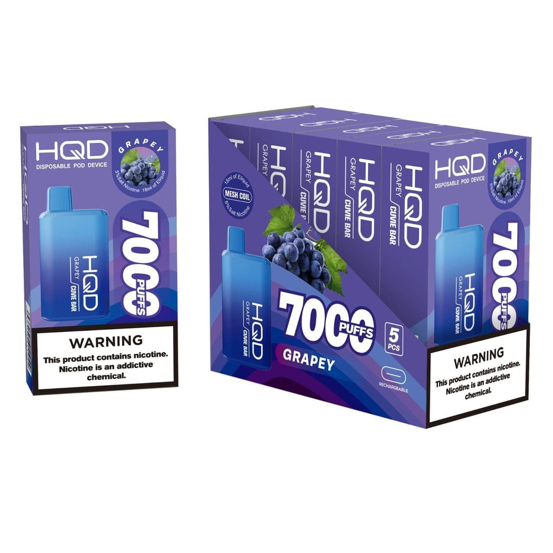 HQD Cuvie bar 7000 puffs Rechargeable vape