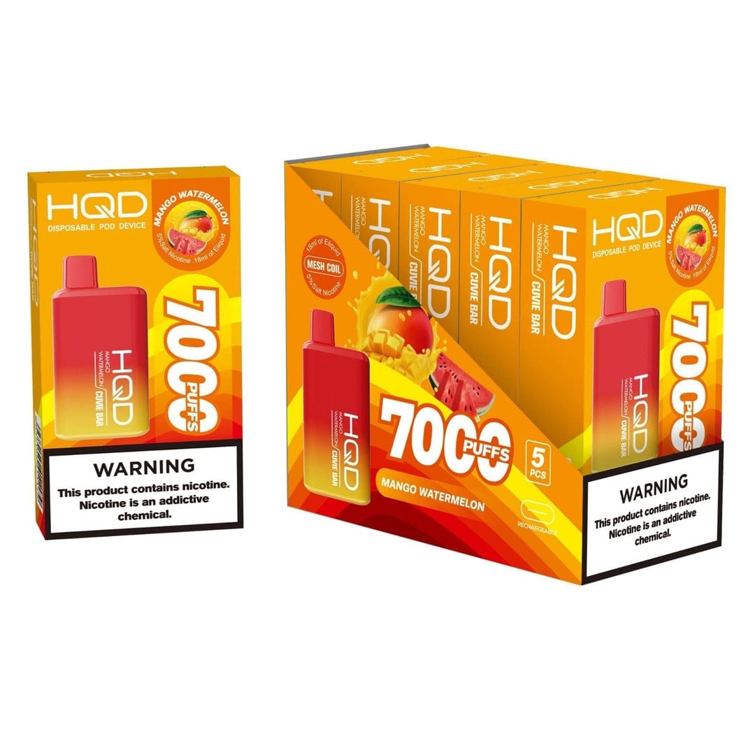 HQD Cuvie bar 7000 puffs Rechargeable vape