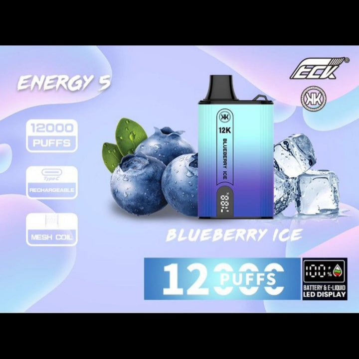 Blueberry Ice| KK ENERGY 12000puffs