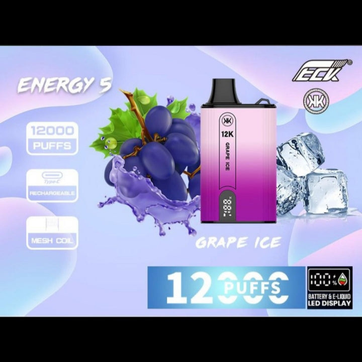 Grape Ice| KK ENERGY 12000puffs