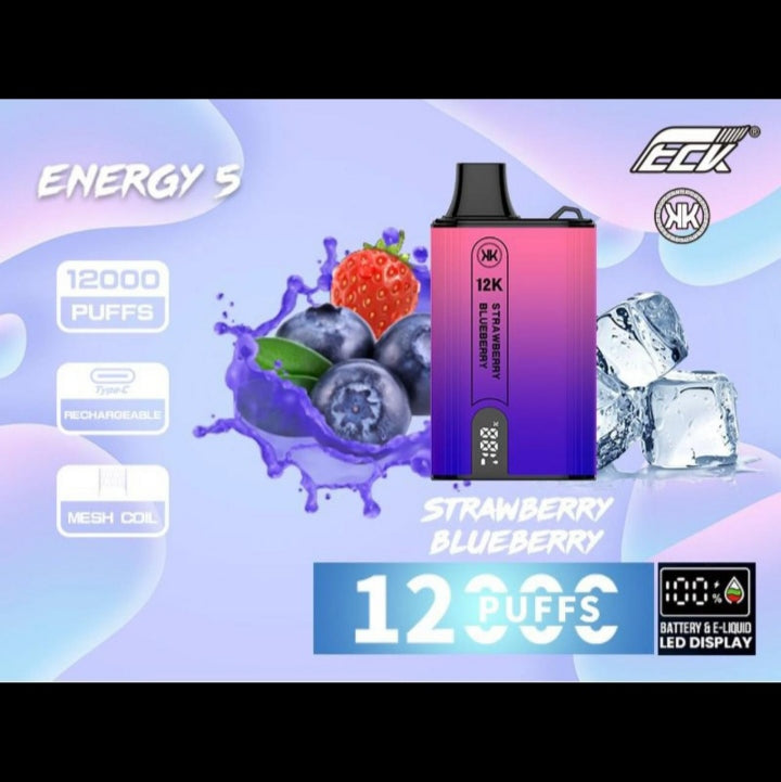 Strawberry Blueberry| KK ENERGY 12000puffs