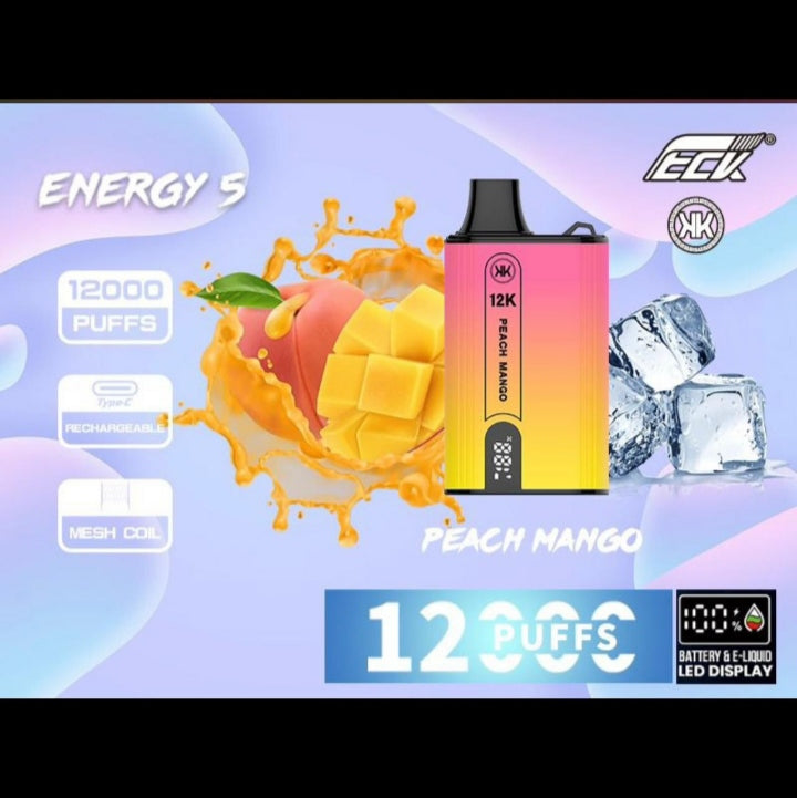 Peach Mango| KK ENERGY 12000puffs