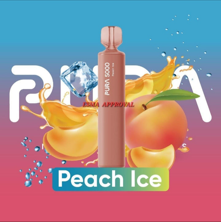 Peach Ice| Pura 5000 Puffs