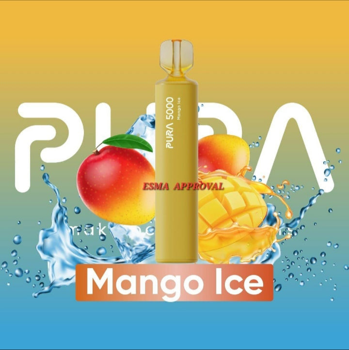 Mango Ice| Pura 5000 Puffs