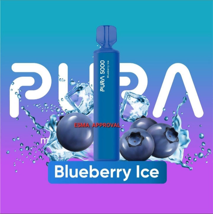 Blueberry Ice| Pura 5000 Puffs