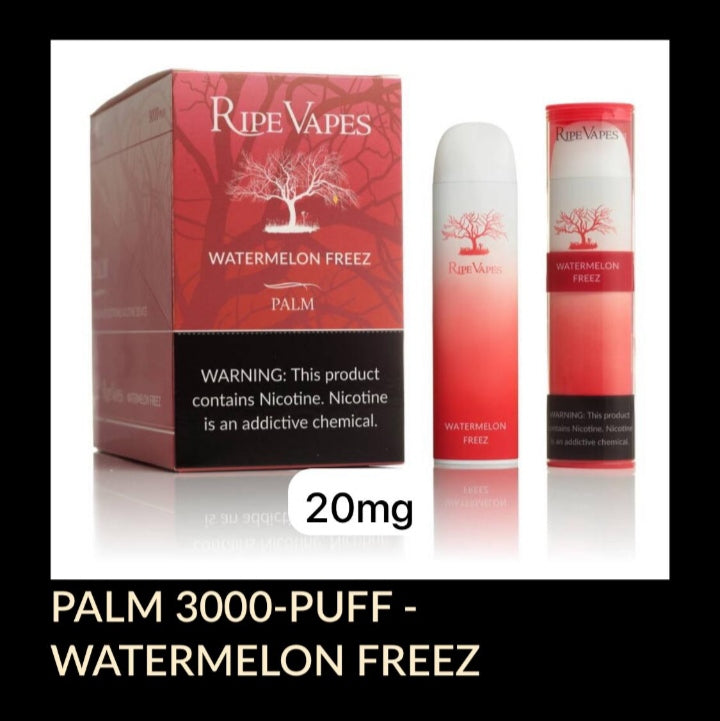 Watermelon Freez| Ripe Vapes Palm 3000 Puffs