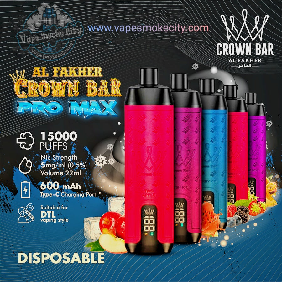 New Al Fakher Crawn Bar 15000 Pro Max In Dubai,UAE