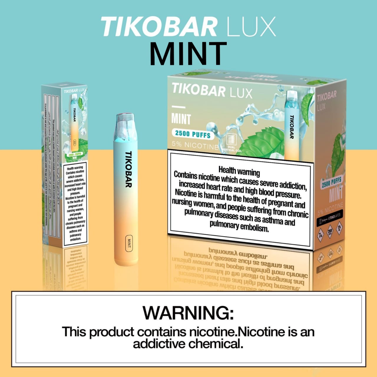 Mint| Tikobar Lux 2500 Puffs