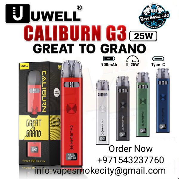 Uwell Caliburn G3 – Dubai’s Top Vape Device UAE