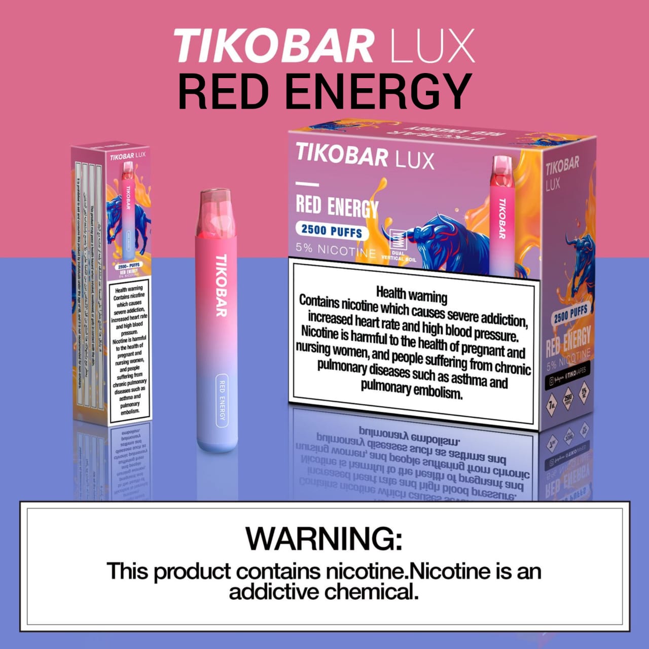 Red Energy| Tikobar Lux 2500 Puffs