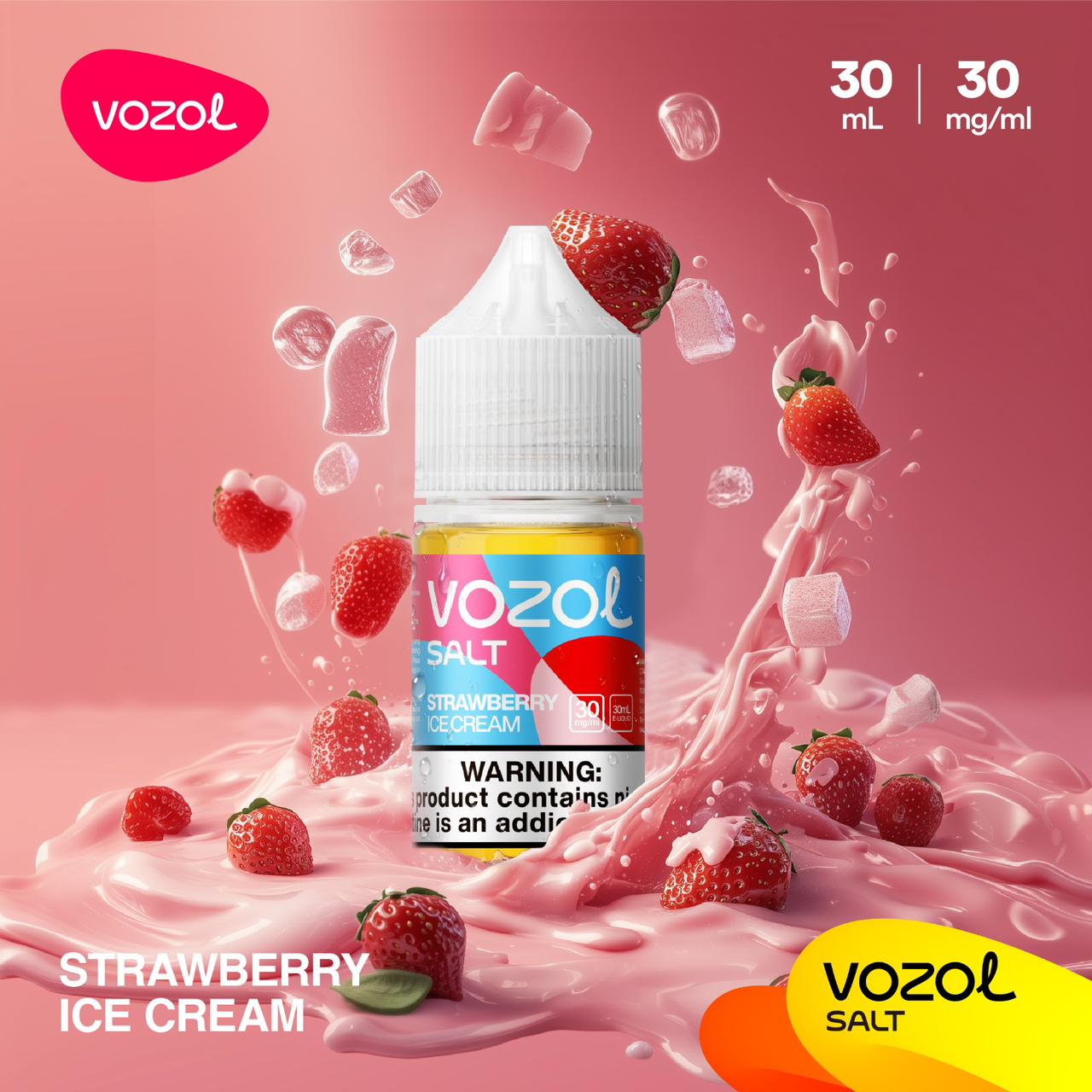 Strawberry Ice Cream| VOZOL Salt