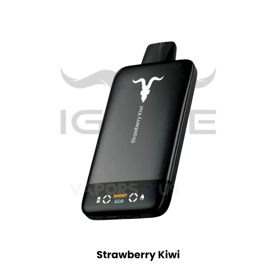 Black electronic device with 'Strawberry Kiwi' branding on a white background