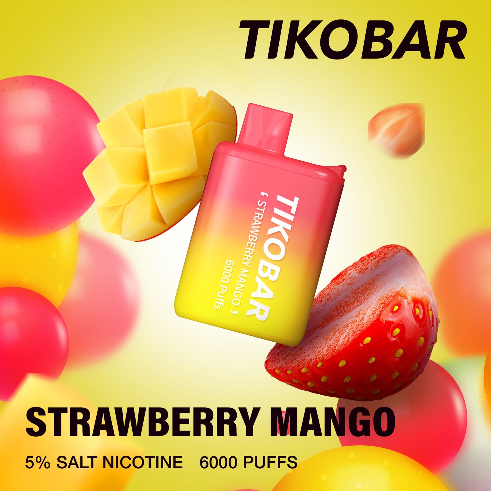 Strawberry Mango| Tikobar 6000 Puffs