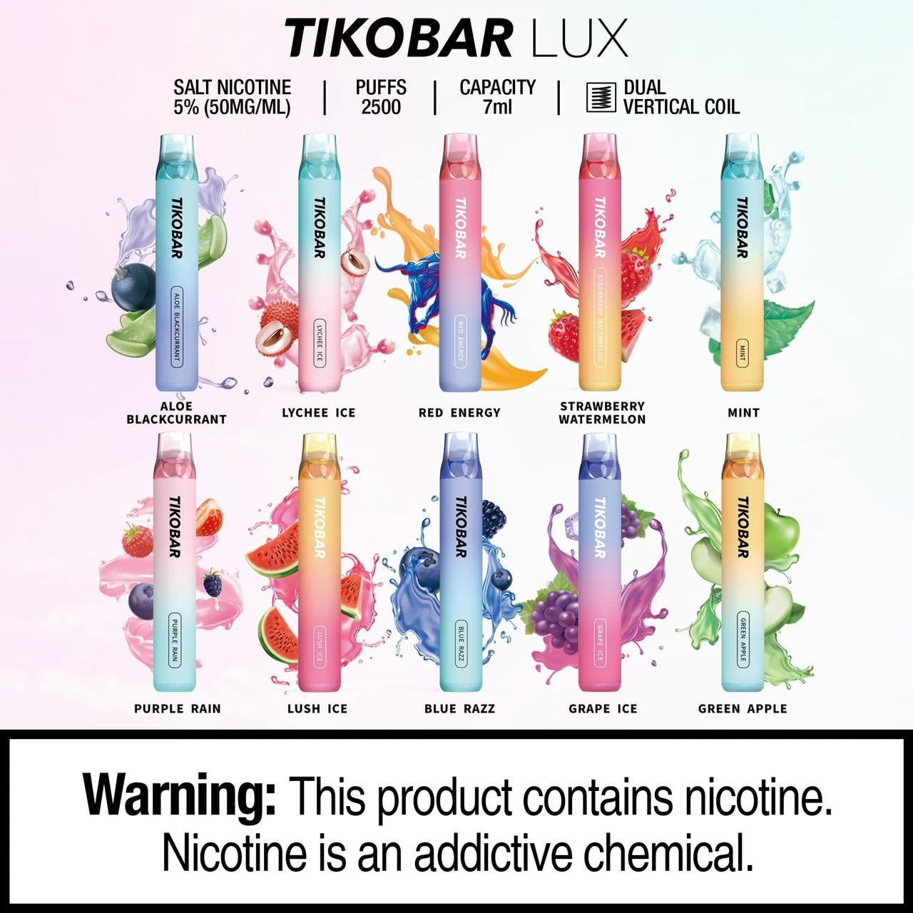 Tikobar Lux 2500 Puffs