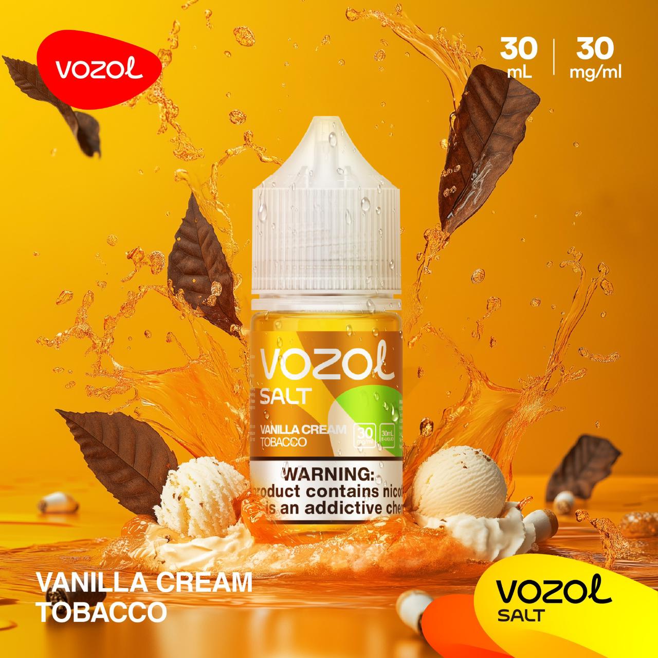 anilla Cream Tobacco| VOZOL Salt