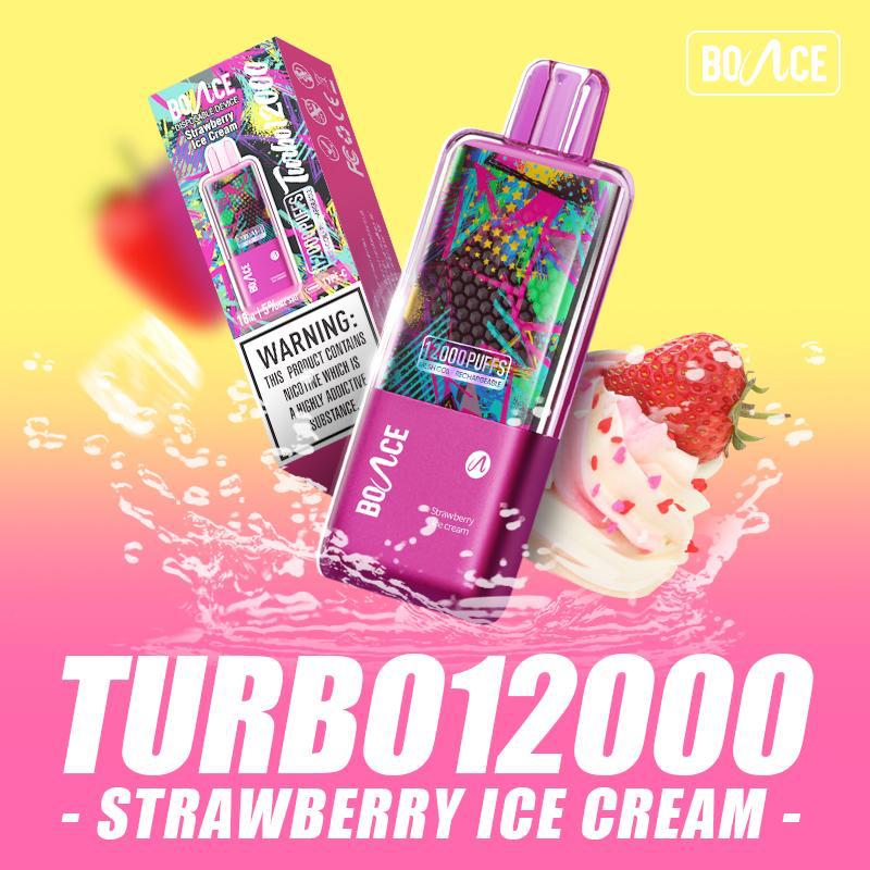 Strawberry Ice Cream| Turbo 12000puffs