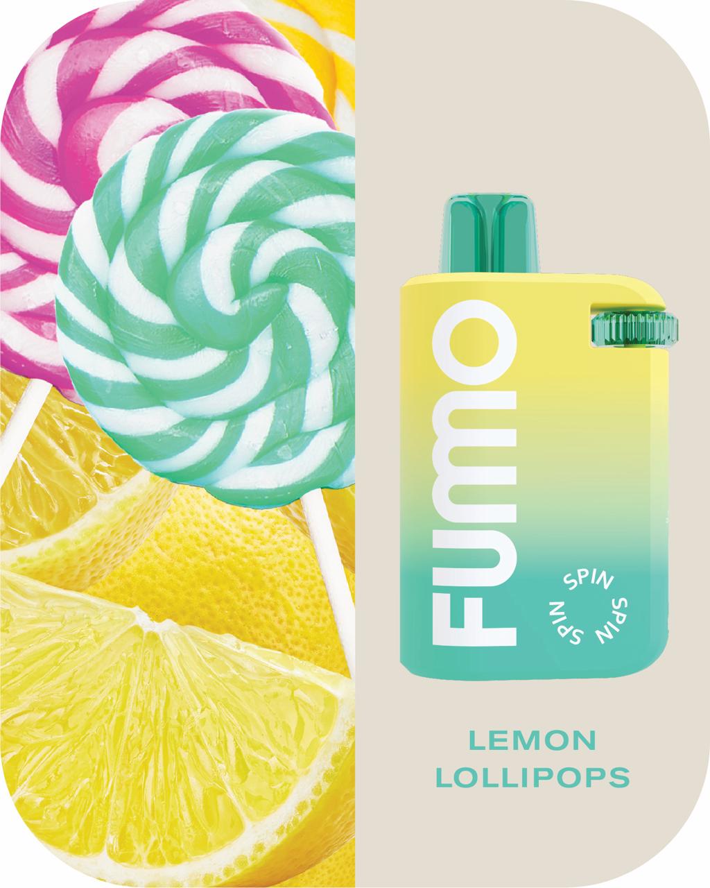 Lemon Lollipops| Fummo Spin 10000 Puffs