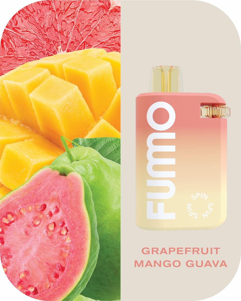 Grapefruit Mango Guava| Fummo Spin 10000 Puffs