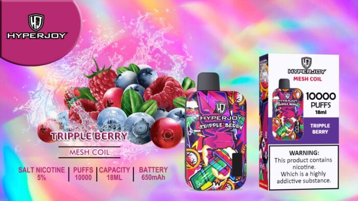 Tripple Berry| Hyperjoy 10000 Puffs