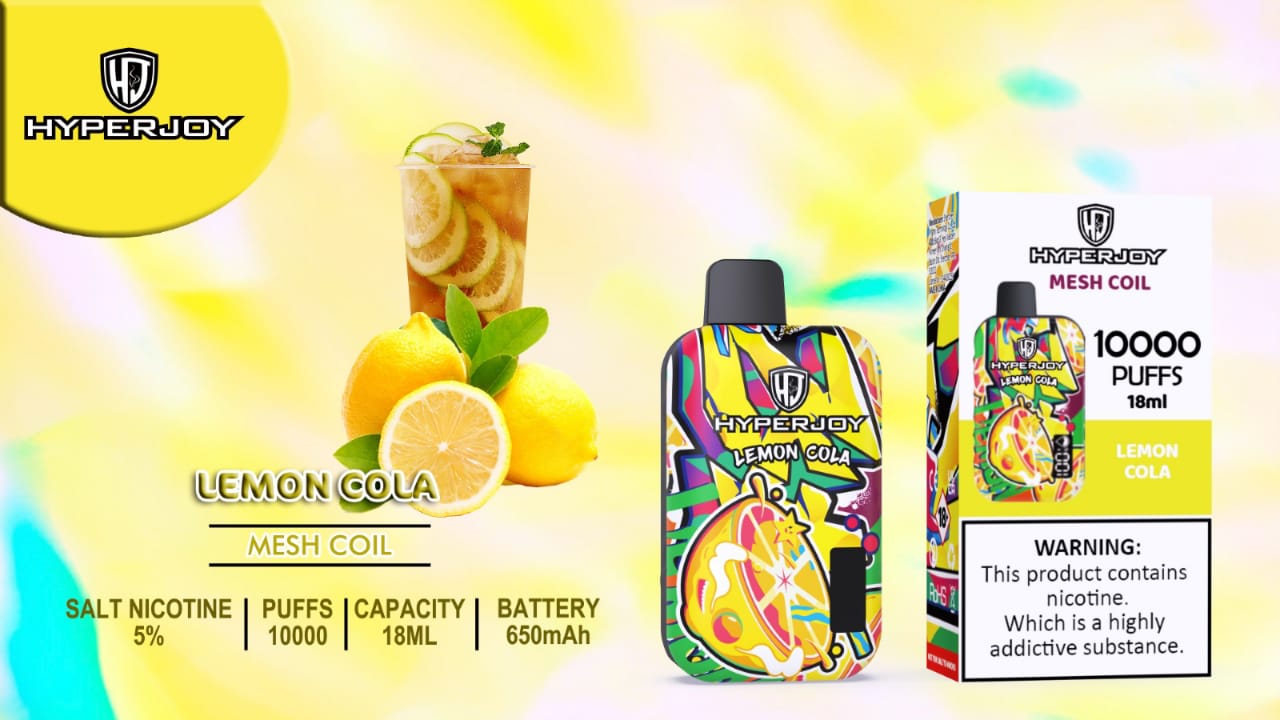 Lemon Cola| Hyperjoy 10000 Puffs