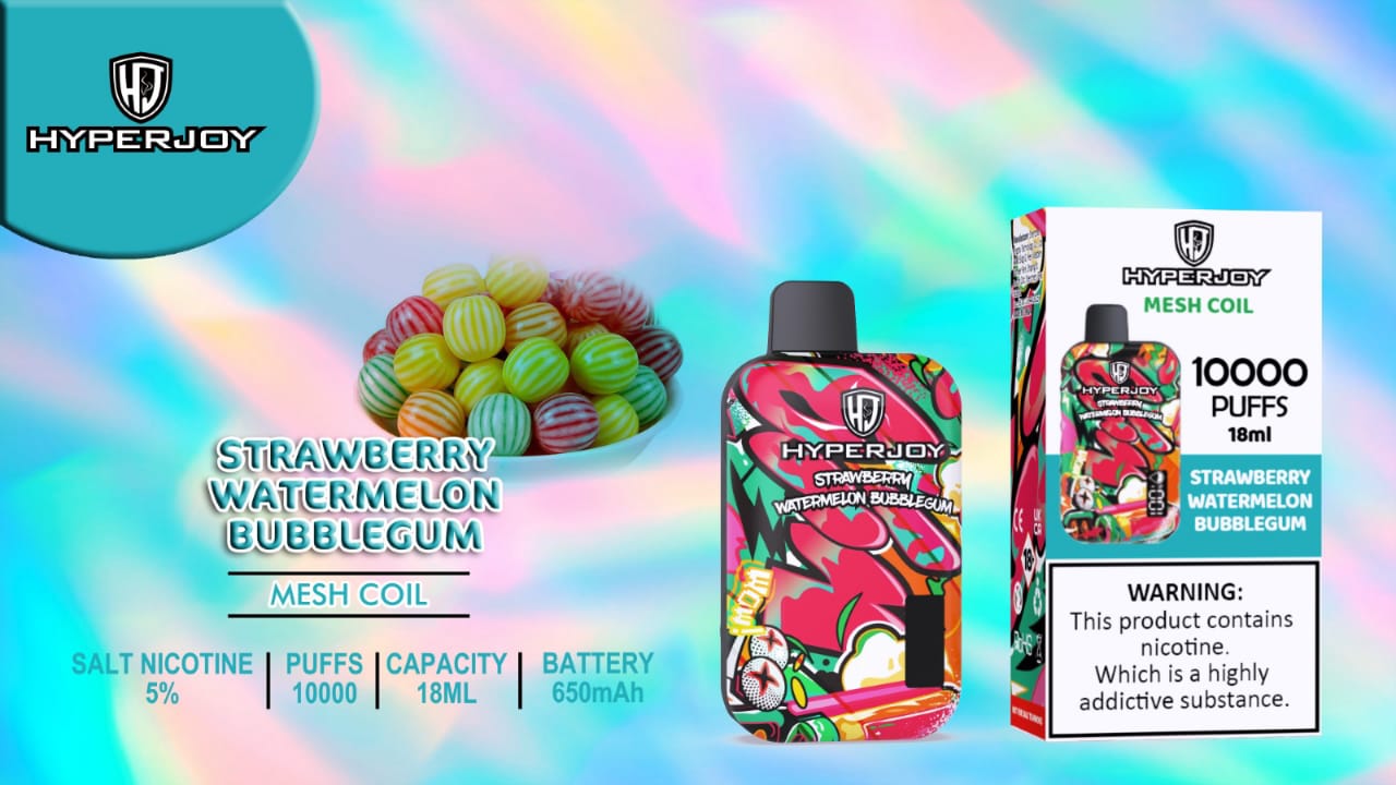 Strawberry Watermelon Bubblegum| Hyperjoy 10000 Puffs