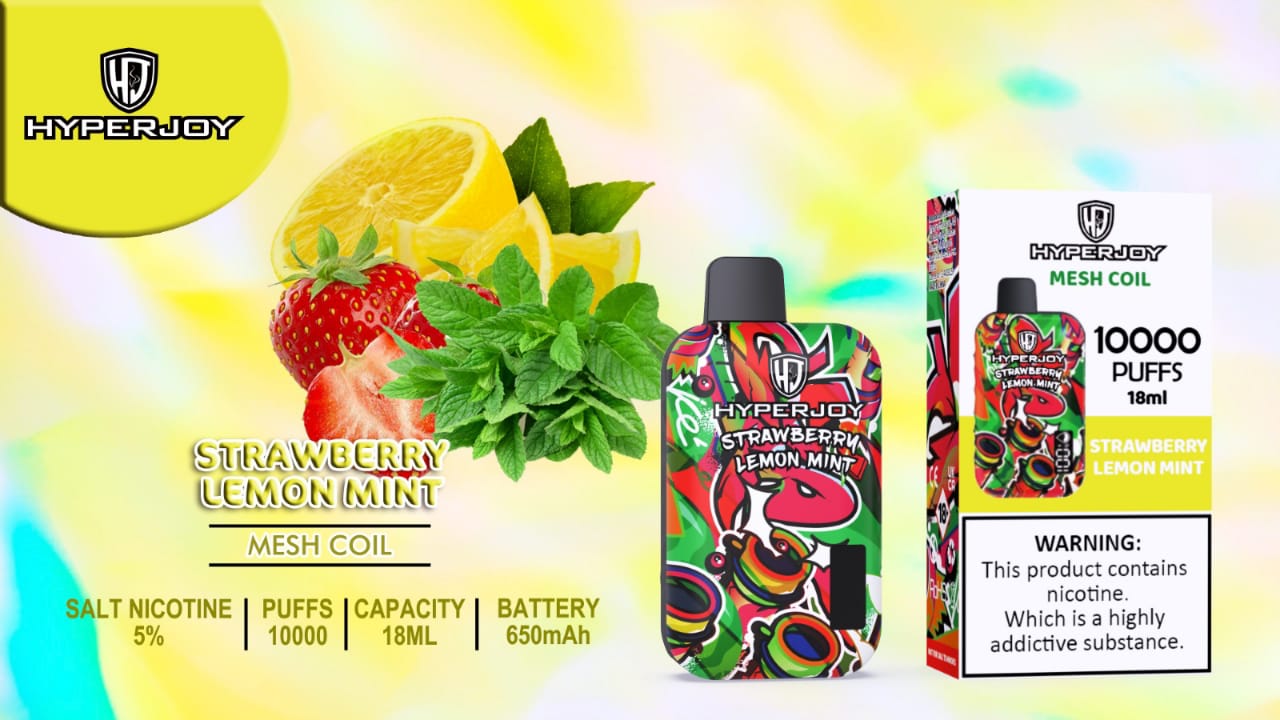 Strawberry Lemon Mint| Hyperjoy 10000 Puffs