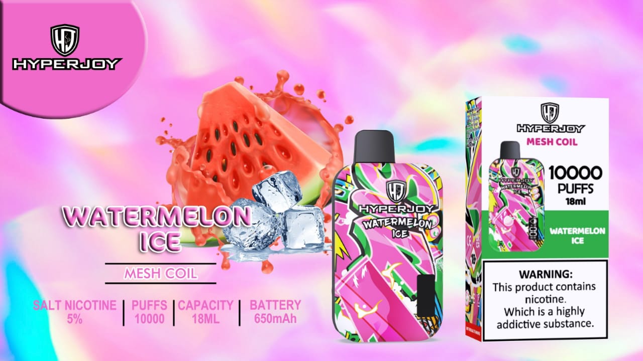 Watermelon Ice| Hyperjoy 10000 Puffs