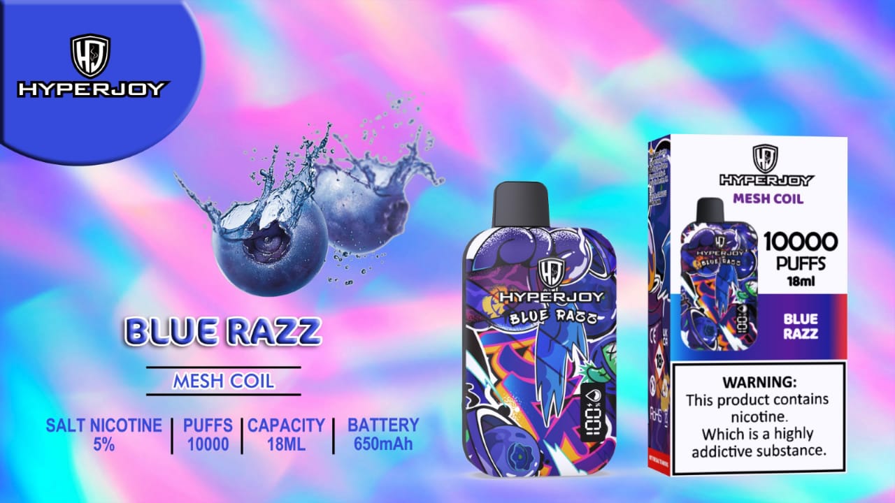 Blue Razz| Hyperjoy 10000 Puffs