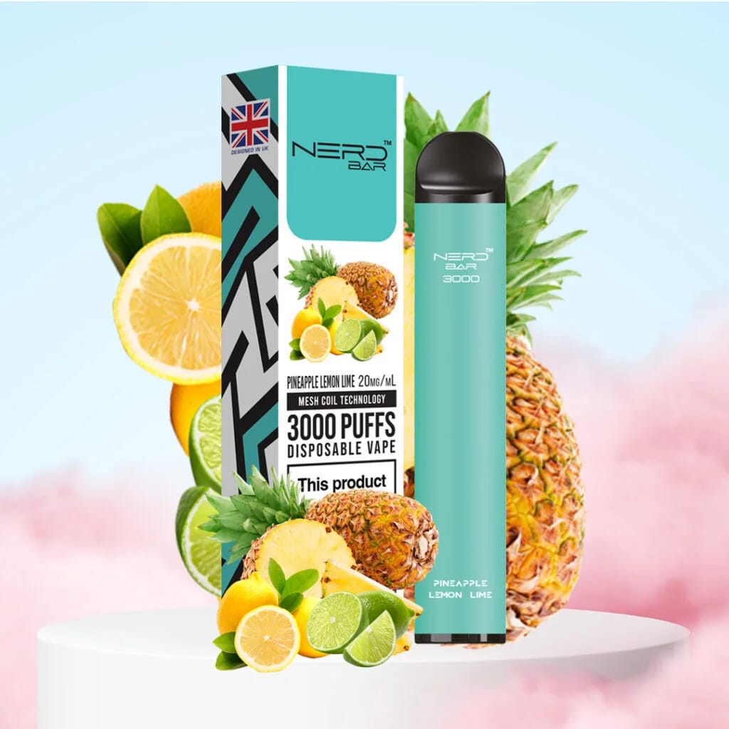 Pineapple Lemon Lime| Nerd Bar 3000 Puffs