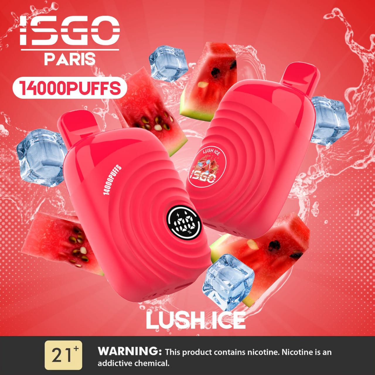 Lush Ice| ISGO PARIS 14000 Puffs